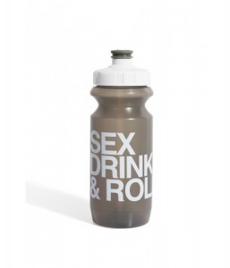 Фляга 600ml Green Cycle  Sex Drink & Roll серый/белый