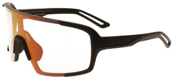 Окуляри R2 IMPULSE чорні матові, з фотохромними лінзами black/red full revo, кат. 0-3