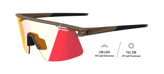Окуляри Tifosi Moab Lite Matte Bronze, лінзи Clarion Red Fototec (64-14%)