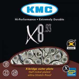 Ланцюг KMC X8.93, 6/7/8 швидкостей