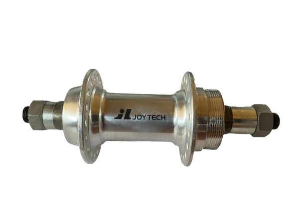 Втулка задня Joytech JY734, 36 отворів, під тріскачку 5/6/7 швидкостей, під гайки срібляста Втулка задня Joytech JY734, 36 отворів, під тріскачку 5/6/7 швидкостей, під гайки срібляста