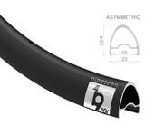 Обід 28" ( 622x19 ) BlackJack Ready 19 Light 28 отворів Tubeless асиметричний чорний FV Обід 28" ( 622x19 ) BlackJack Ready 19 Light 28 отворів Tubeless асиметричний чорний FV