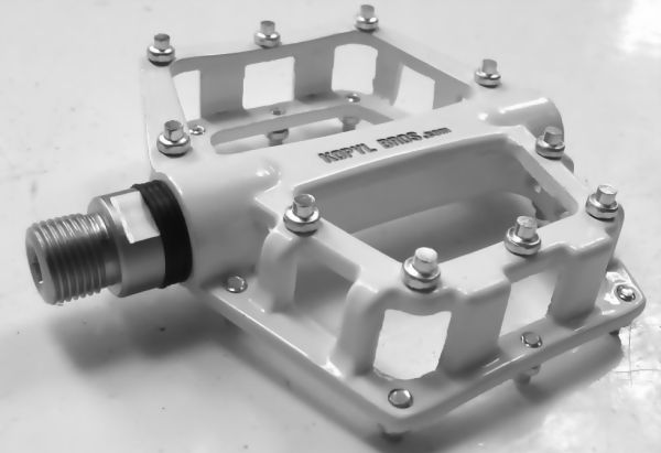 Педалі KopylBros на промислових підшипниках білі Педалі KopylBros на промислових підшипниках білі