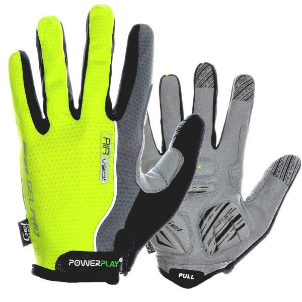 Велорукавички 6551 (лайм) Велорукавички 6551 (лайм)