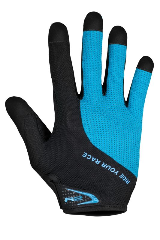 Рукавички R2 Pros чорний/блакитний Рукавички R2 Pros чорний/блакитний