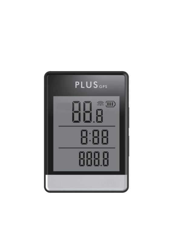 Велокомп'ютер ONRIDE Plus з GPS, 9 функцій, чорний