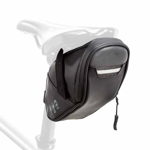 Сумка під сідло ONRIDE Rail 30, об'єм 1 л, водовідштовхуюча тканина, світловідбиваюча вставка