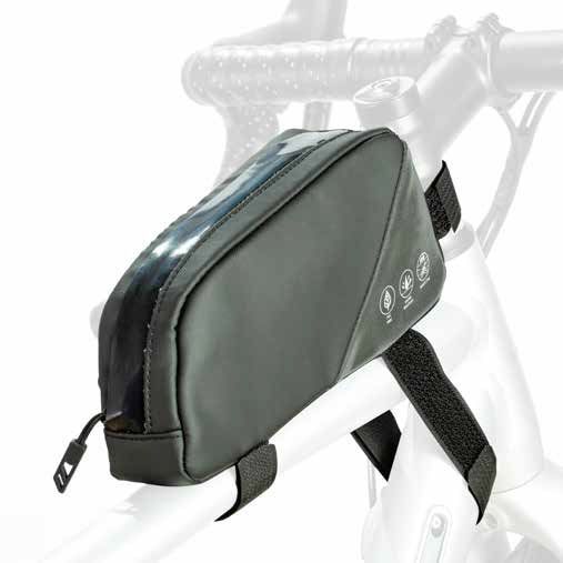 Сумка на раму ONRIDE Framebag, об'єм 0,8 л, водовідштовхуюча тканина, світловідбиваюча вставка