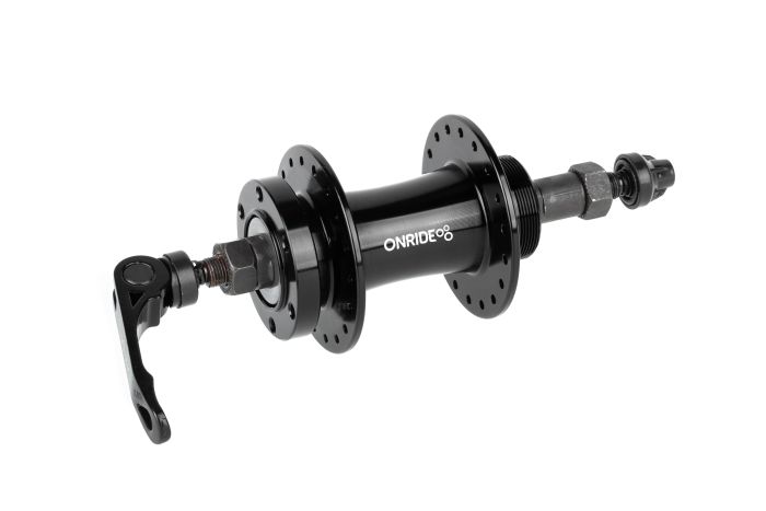 Втулка задня ONRIDE Hub 10R, під тріскачку, 36 отворів, disc, кульки, 135 QR, чорна