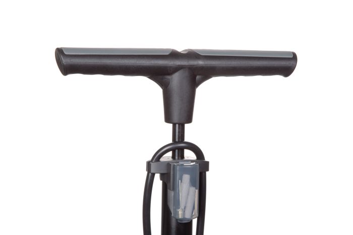 Насос підлоговий ONRIDE Flow 20 сталевий, з манометром, макс.тиск 120 PSI голівка під FV/AV