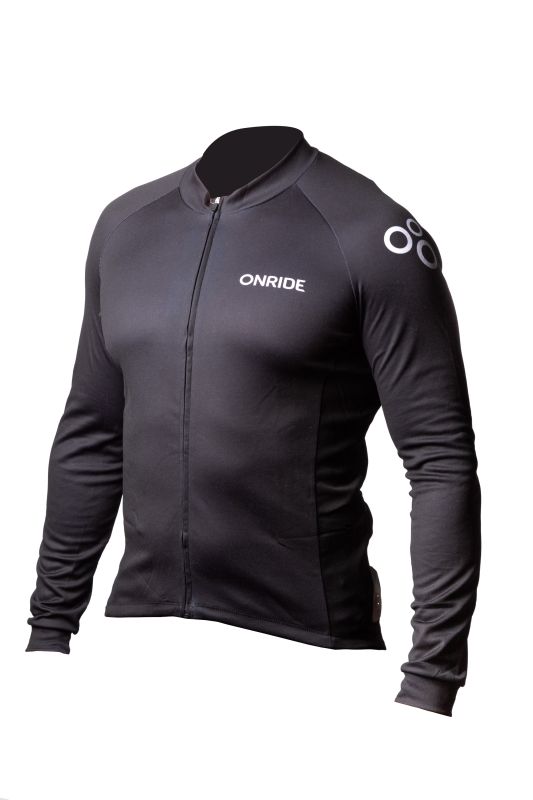 Веломайка з довгим рукавом ONRIDE Jumper чорна Веломайка з довгим рукавом ONRIDE Jumper чорна