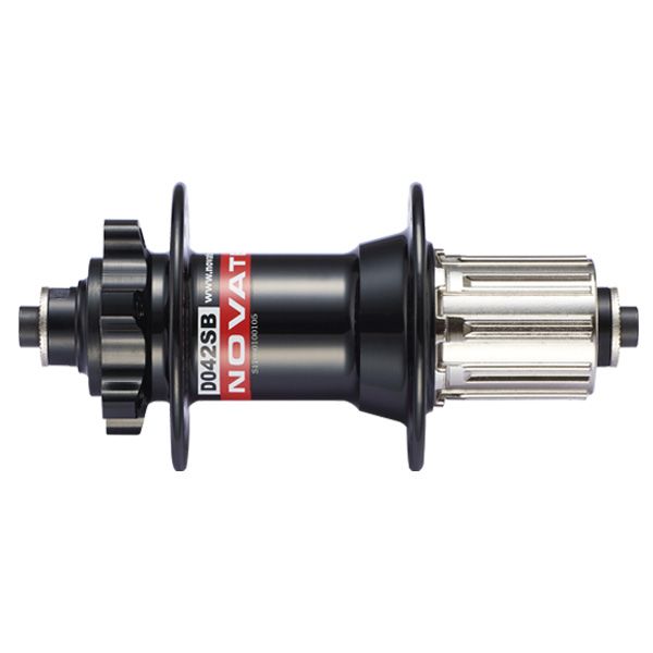 Втулка задня Novatec D042SB-11 32 отвори під диск чорний 11SP