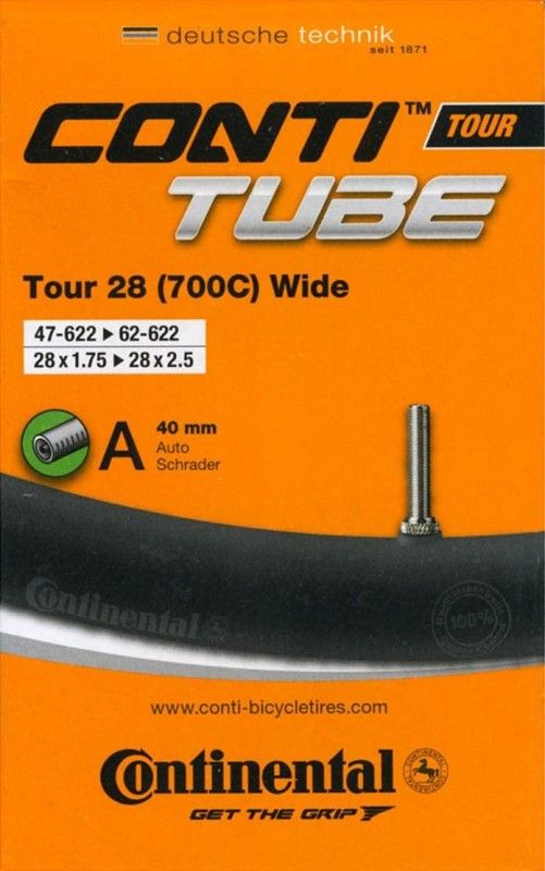 Камера Continental Tires Tour 28/29x1,75-2,5 A40 Камера Continental Tires Tour 28/29x1,75-2,5 A40