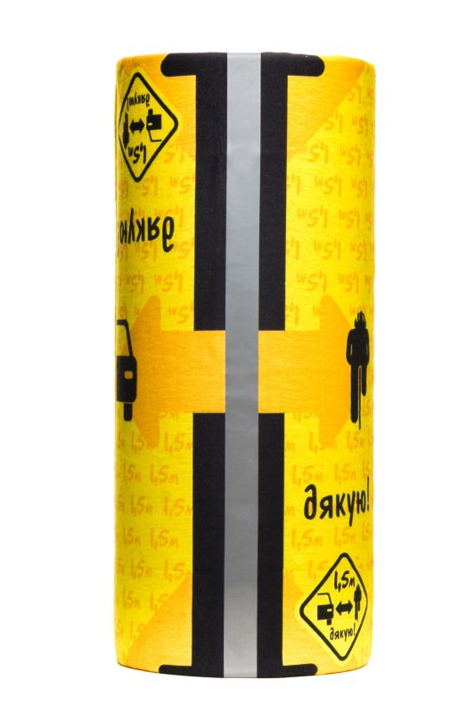 Бандана  "1,5 метри" со светоотражающей полоской Бандана  "1,5 метри" со светоотражающей полоской