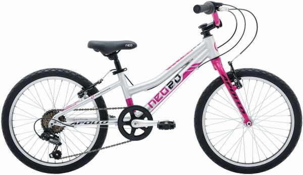 Велосипед 20" Apollo Neo 6s girls рожевий/чорний Велосипед 20" Apollo Neo 6s girls рожевий/чорний