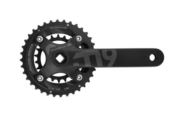 Шатуни SUN RACE FCM926  36/22T під квадрат, 175 мм, 104/64BCD, алюмінієва зірка, на 9шв.