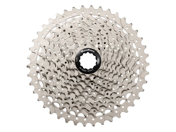 Касета 10-k 11-46T SUN RACE MS2 MTB Metallic Silver Касета 10-k 11-46T SUN RACE MS2 MTB Metallic Silver