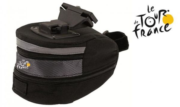 Сумка підсідельна Tour De France чорний /сірий Сумка підсідельна Tour De France чорний /сірий