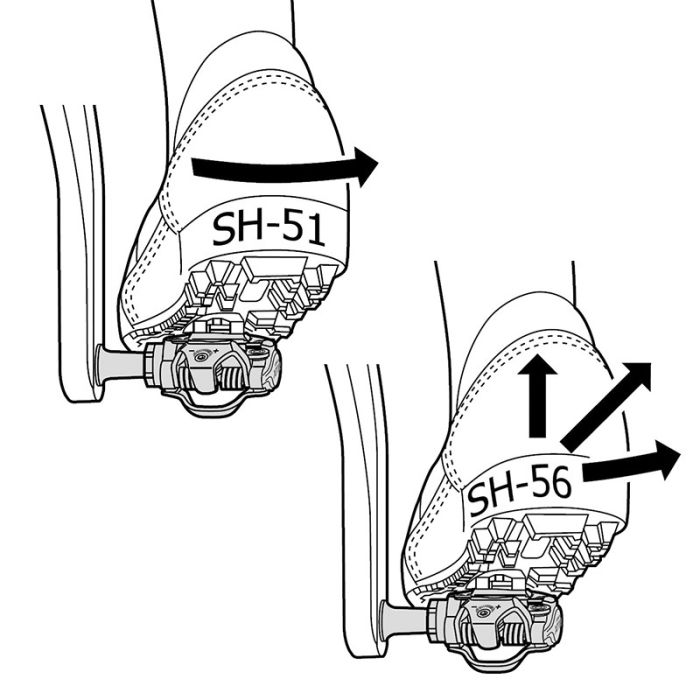 Шипи Shimano SM-SH56 МТВ SPD  з багатонаправленим вистібуванням сріблястий