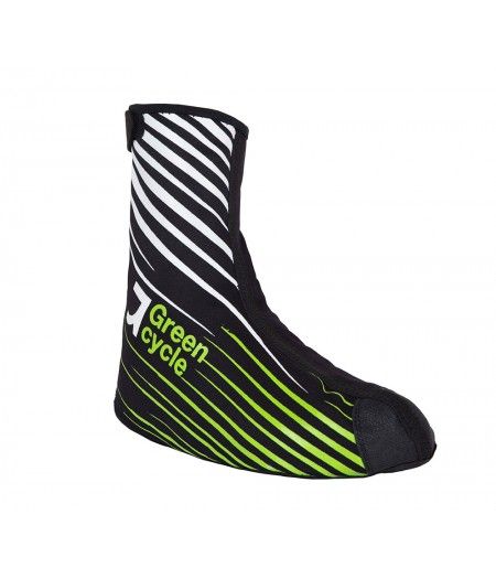 Бахилы д/велообуви Green Cycle NC-2461-2014 черно-зеленые