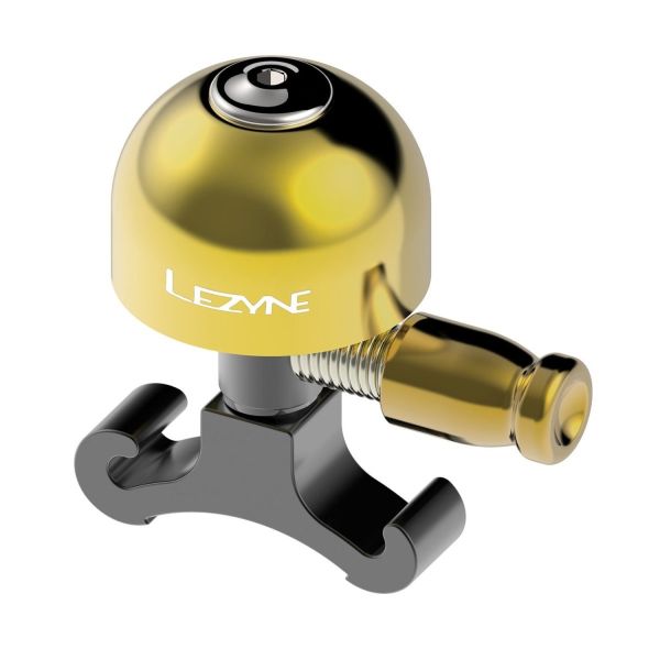Дзвінок Lezyne Classic Brass Bell золотистий/чорний Дзвінок Lezyne Classic Brass Bell золотистий/чорний