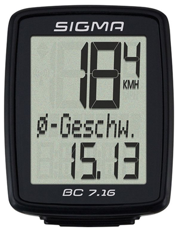 Велокомп'ютер Sigma Sport BC 7.16 black Велокомп'ютер Sigma Sport BC 7.16 black