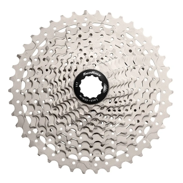 Касета 11-k 11-46T SUN RACE MS7 MTB, сталевий павук, Metallic Silver Касета 11-k 11-46T SUN RACE MS7 MTB, сталевий павук, Metallic Silver