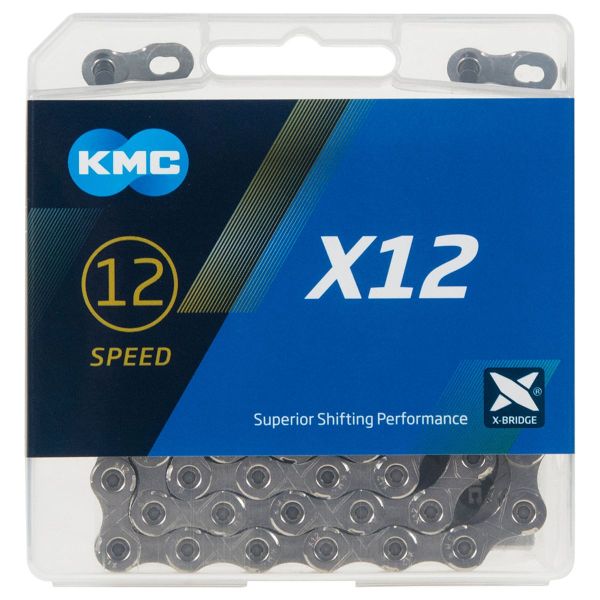 Ланцюг KMC X12 Silver 12 швидкостей 126 ланок + замок Ланцюг KMC X12 Silver 12 швидкостей 126 ланок + замок