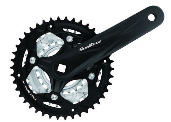 Шатунм SunRace FCM600 3 під квадрат, 170 мм, 22/32/42T, на 8/7шв., чорний