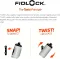 Фляга FIDLOCK TWIST bottle 450мл., прозорий/чорний з конектором та базою