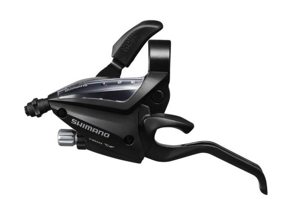 Гальмівна ручка/шифтер (моноблок) Shimano Altus ST-EF500 ліва 3 швидкості + тросик чорний (OEM) Гальмівна ручка/шифтер (моноблок) Shimano Altus ST-EF500 ліва 3 швидкості + тросик чорний (OEM)