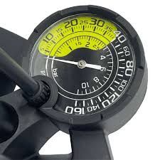 Насос підлоговий Giyo GF-2732, сталевий, макс. тиск 160 psi, голівка з двома отворами під FV/AV, манометр