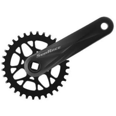 Шатуни SUN RACE M40W, зірка 36, зубці різної ширини, під квадрат, 170мм