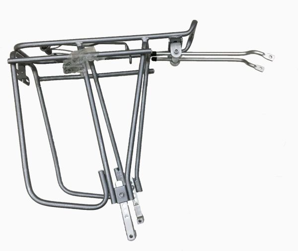 Багажник 24-29" алюмінієвий Standwell срібло під диск з планкою Багажник 24-29" алюмінієвий Standwell срібло під диск з планкою