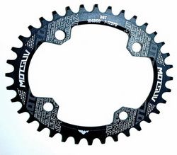 Звезда для шатунов Motsuv BCD104 овал 7-12ск черная