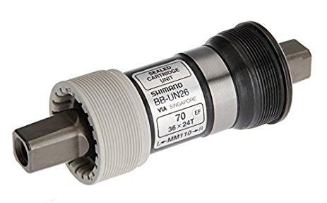 Каретка Shimano BB-UN26 BSA 73x110 мм під квадрат без болтів Каретка Shimano BB-UN26 BSA 73x110 мм під квадрат без болтів