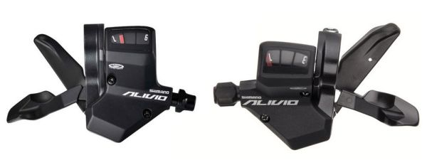 Манетки Shimano Alivio SL-M430 ліва+права 3x9 швидкостей чорний Манетки Shimano Alivio SL-M430 ліва+права 3x9 швидкостей чорний