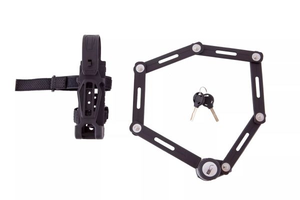 Замок Green Cycle GLK-501 складанний, секційний, чорний Замок Green Cycle GLK-501 складанний, секційний, чорний