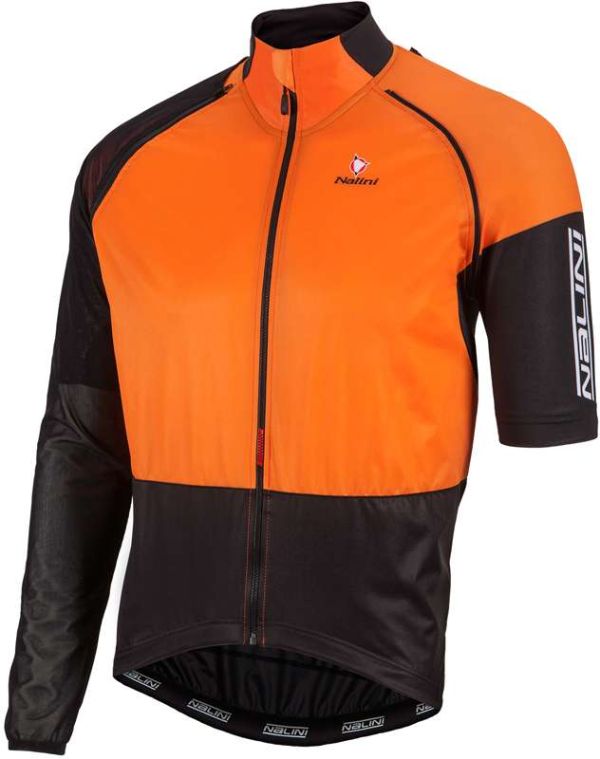 Джерсі Nalini PRO Combi Wind Black/Orange зйомний рукав, XXL Джерсі Nalini PRO Combi Wind Black/Orange зйомний рукав, XXL