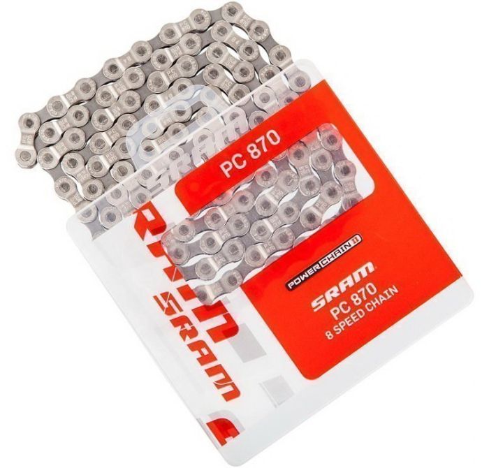 Ланцюг SRAM PC-870 8 швидкостей 114 ланок + замок PowerLink