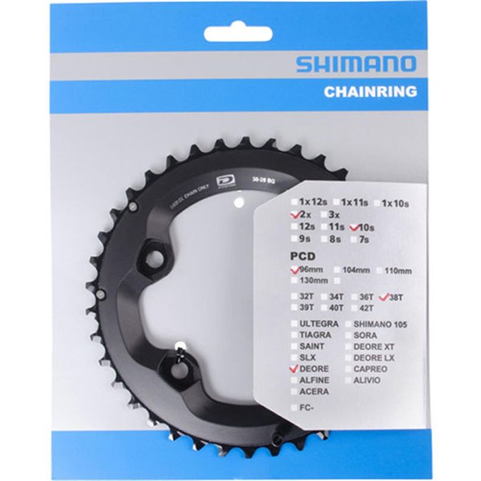 Зірка шатунів 38 Shimano FC-M6000-2 DEORE, 38зуб.-BG для 38-28T