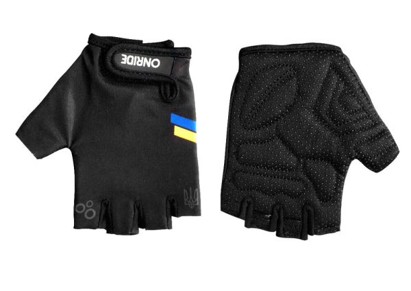 Рукавички дитячі ONRIDE Gem UA чорний/ синій/ жовтий Рукавички дитячі ONRIDE Gem UA чорний/ синій/ жовтий