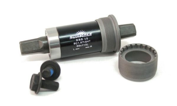 Каретка SUN RACE BBS15 113мм квадрат шир 68мм 338гр. Каретка SUN RACE BBS15 113мм квадрат шир 68мм 338гр.