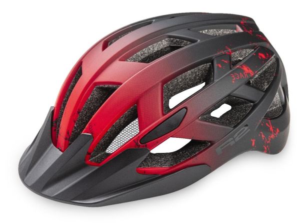Шолом R2 Lumen Junior з блимавкою червоний/чорний матовий Шолом R2 Lumen Junior з блимавкою червоний/чорний матовий