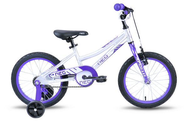 Велосипед 16" Apollo Neo girls фиолетовый/белый Велосипед 16" Apollo Neo girls фиолетовый/белый