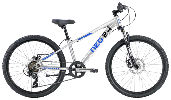Велосипед 24" Apollo NEO Disc+ 7s boys Brushed alloy / Blue / Black Велосипед 24" Apollo NEO Disc+ 7s boys Brushed alloy / Blue / Black