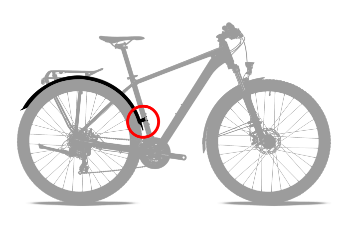 Крила Cube Acid Mudguard Set MTB 65 black