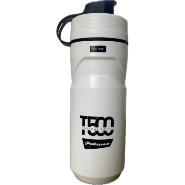 Термофляга POLISPORT T500, термо 500мл/звичайна 650мл, білий/чорний Термофляга POLISPORT T500, термо 500мл/звичайна 650мл, білий/чорний