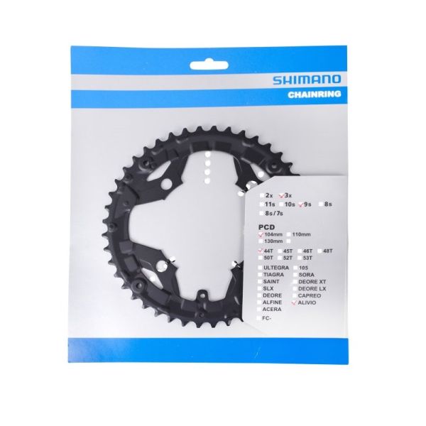 Зірка шатунів Shimano Alivio FC-T4010, 44зуб. 9-швидк 104мм