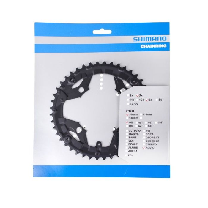 Зірка шатунів Shimano Alivio FC-T4010, 44зуб. 9-швидк 104мм